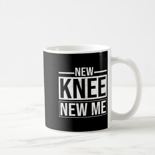 New Knee New Me Funny Knee Replacement Surgery Rec Koffiemok (Rechts)