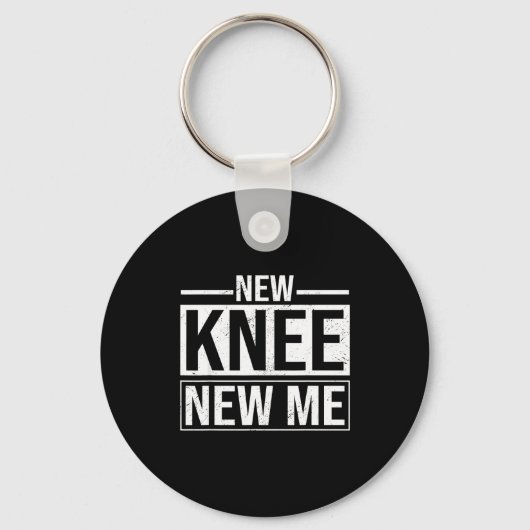 New Knee New Me Funny Knee Replacement Surgery Rec Sleutelhanger (Voorkant)
