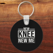 New Knee New Me Funny Knee Replacement Surgery Rec Sleutelhanger (Voorkant)