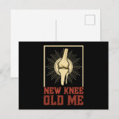 New Knee Old Knee Knee Surgery Briefkaart (Voorkant / Achterkant)