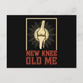 New Knee Old Knee Knee Surgery Briefkaart (Voorkant)