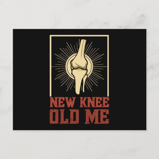 New Knee Old Knee Knee Surgery Briefkaart (Voorkant)