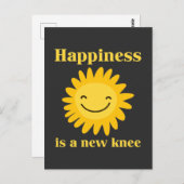 New Knee Replacement Funding Surgery Recovery Gift Briefkaart (Voorkant / Achterkant)