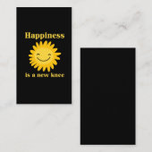 New Knee Replacement Funding Surgery Recovery Gift Visitekaartje (Voorkant / Achterkant)