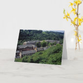 New Lanark Scotland Briefkaart (Gele Bloem)