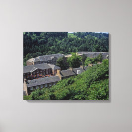 New Lanark Scotland Briefkaart Poster Photo Block Canvas Afdruk