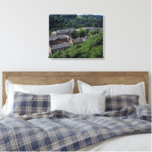 New Lanark Scotland Briefkaart Poster Photo Block Canvas Afdruk (Insitu (Slaapkamer))