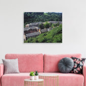 New Lanark Scotland Briefkaart Poster Photo Block Canvas Afdruk (Insitu (Woonkamer))