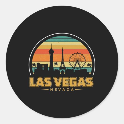 New Las Vegas Love Uni For Holidays In Vegas  Ronde Sticker (Voorkant)