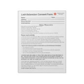 *New* Lash-instemmingsformulier Notitieblok (Linkerzijde)