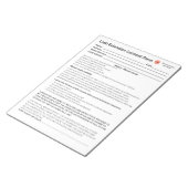 *New* Lash-instemmingsformulier Notitieblok (Schuin)