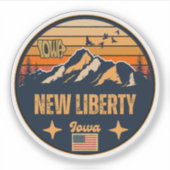 New Liberty, Iowa Sticker (Voorkant)