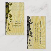 New Life Church Cross Faith Gold Sun Rays Visitekaartje (Voorkant / Achterkant)