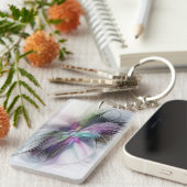 New Life, Colorful Abstract Fractal Art Fantasy Sleutelhanger (Voorkant Rechts)