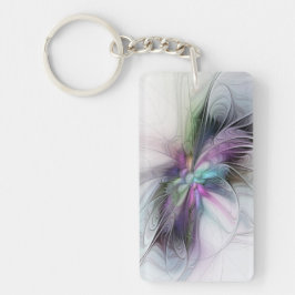 New Life, Colorful Abstract Fractal Art Fantasy Sleutelhanger