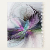 New Life, Colorful Abstract Fractal Fantasy Name Planner (Achterkant)