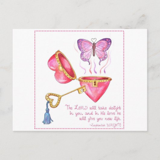 New Life Inspirerend Briefkaart (Voorkant)