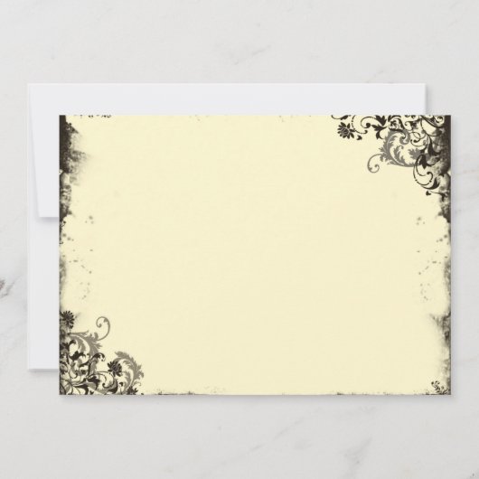  New Life Invitation in Off white Kaart (Achterkant)