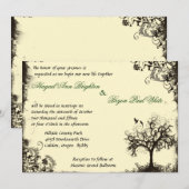  New Life Invitation in Off white Kaart (Voorkant / Achterkant)