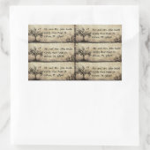 New Life Snijd je zelf adres Stickers (Tas)