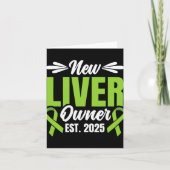 New Liver Owner Est. 2025 - Liver Transplant Recie Kaart (Voorkant)