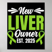 New Liver Owner Est. 2025 - Liver Transplant Recie Poster (Voorkant)