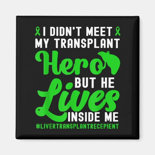 New Liver Owner Funny Liver Transplant Survivor  Magneet (Voorkant)
