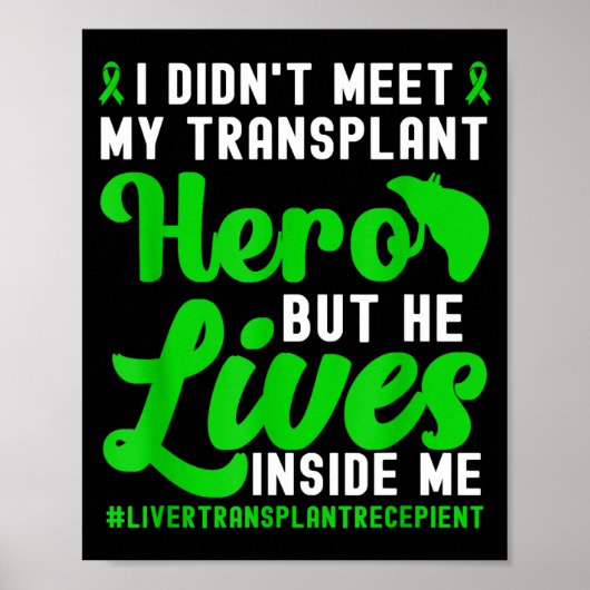 New Liver Owner Funny Liver Transplant Survivor  Poster (Voorkant)