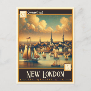 New London, Connecticut    Briefkaart