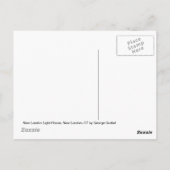 New London Harbour Light Briefkaart (Achterkant)