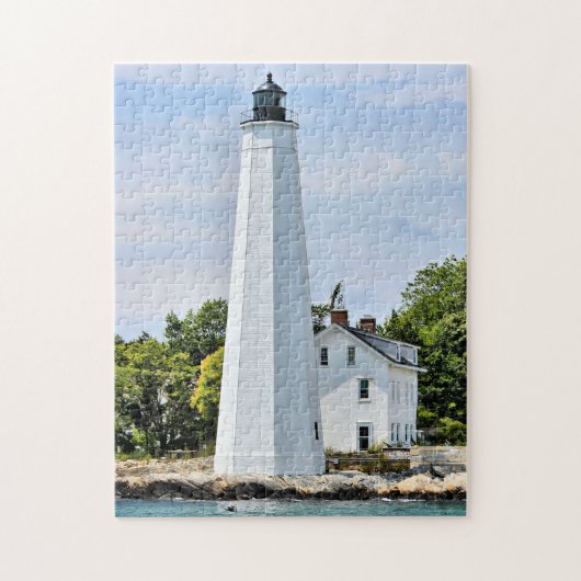 New London Harbour Lighthouse Connecticut Puzzle Legpuzzel (Verticaal)