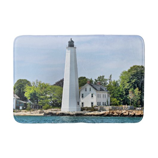 New London Harbour Lighthouse, CT Bath Mat (Voorkant)