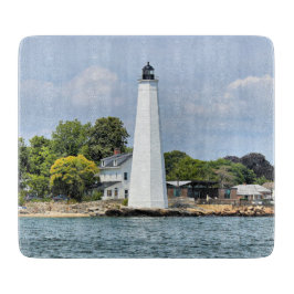 New London Harbour Lighthouse, CT Cutting Board Snijplank