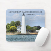 New London Harbour Lighthouse, CT Mousepad Muismat (Met muis)