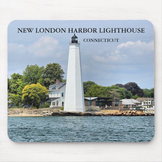 New London Harbour Lighthouse, CT Mousepad Muismat (Voorkant)