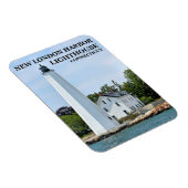 New London Harbour Lighthouse, CT Photo Magnet Magneet (Rechterzijde)