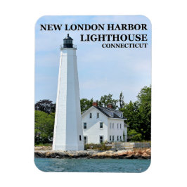 New London Harbour Lighthouse, CT Photo Magnet Magneet