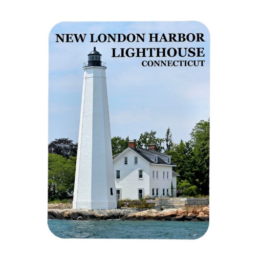 New London Harbour Lighthouse, CT Photo Magnet Magneet (Verticaal)
