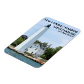 New London Harbour Lighthouse, CT Photo Magnet Magneet (Linkerzijde)