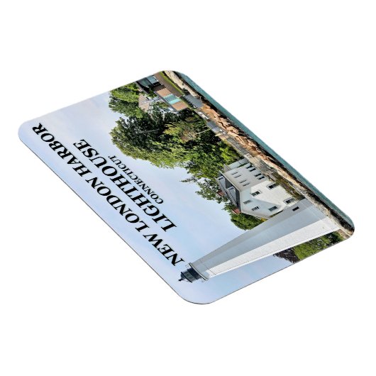 New London Harbour Lighthouse, CT Photo Magnet Magneet (Rechterzijde)