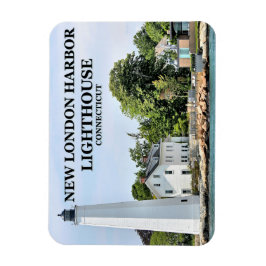 New London Harbour Lighthouse, CT Photo Magnet Magneet