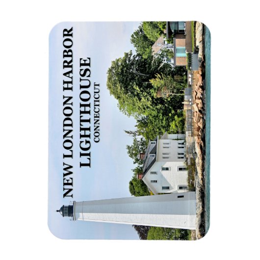 New London Harbour Lighthouse, CT Photo Magnet Magneet (Verticaal)