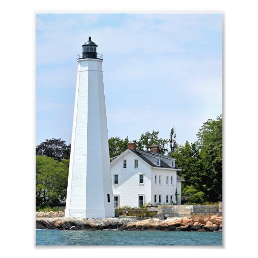 New London Harbour Lighthouse, CT Photo Print Foto Afdruk (Voorkant)
