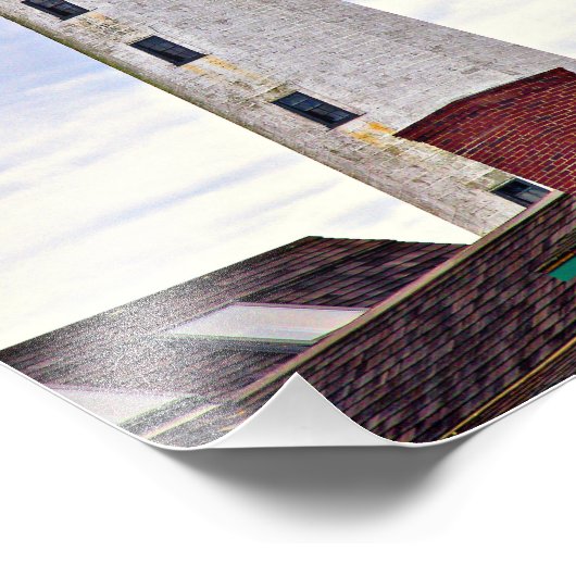 New London Harbour Lighthouse, CT Photo Print Foto Afdruk (Hoek)