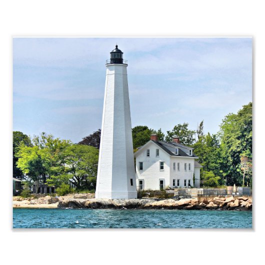 New London Harbour Lighthouse, CT Photo Print Foto Afdruk (Voorkant)