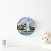 New London Harbour Lighthouse, CT Wall Clock Ronde Klok (Huis)