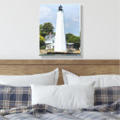 New London Harbour Lighthouse CT Wrapped Canvas (Insitu (Slaapkamer))