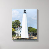 New London Harbour Lighthouse CT Wrapped Canvas (Voorkant)