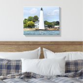 New London Harbour Lighthouse CT Wrapped Canvas Afdruk (Insitu (Slaapkamer))