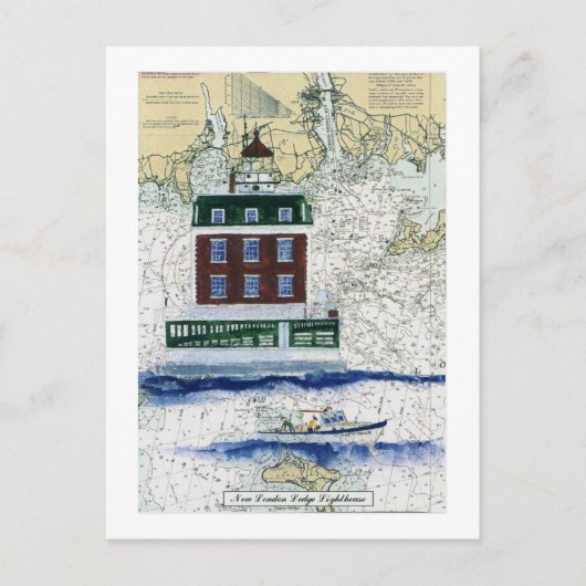 New London Ledge Briefkaart (Voorkant)